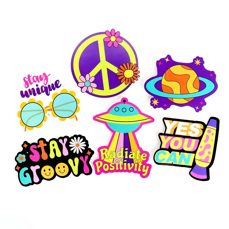 Groovy Dino Vinyl Die Cut Stickers by Recollections™