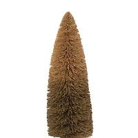Hello Honey® 11" Moss Green Sisal Bottle Brush Tree with Wood Base