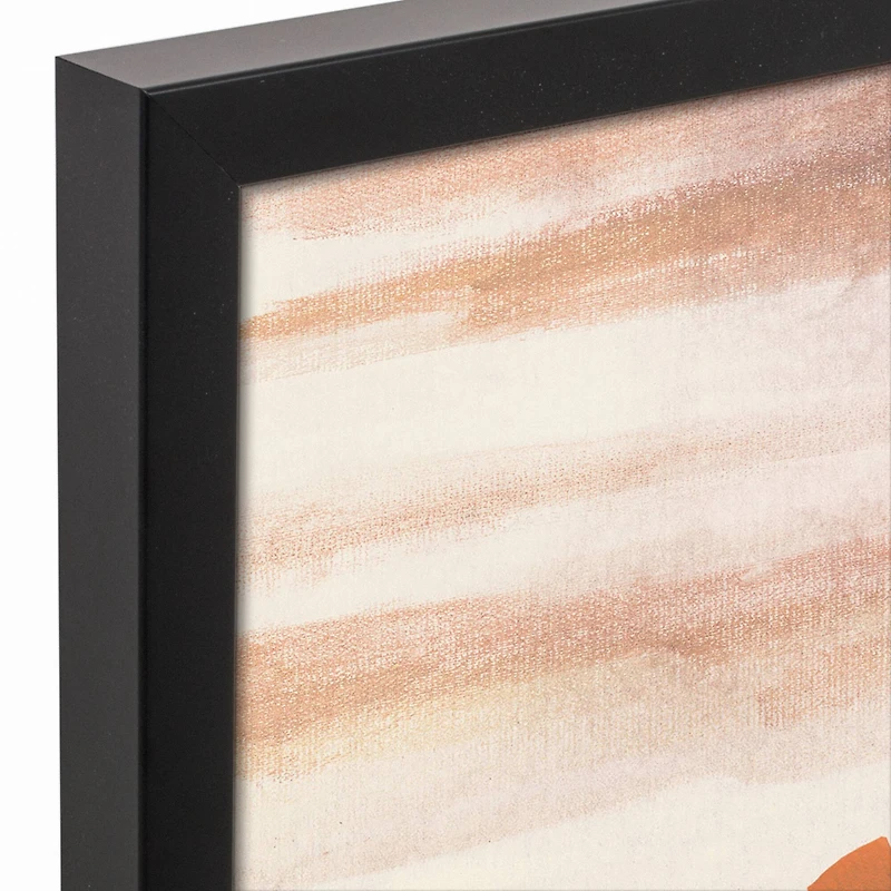 Boho Landscape 16" x 16" Black Framed Canvas