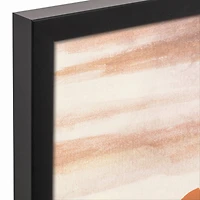 Boho Landscape 16" x 16" Black Framed Canvas