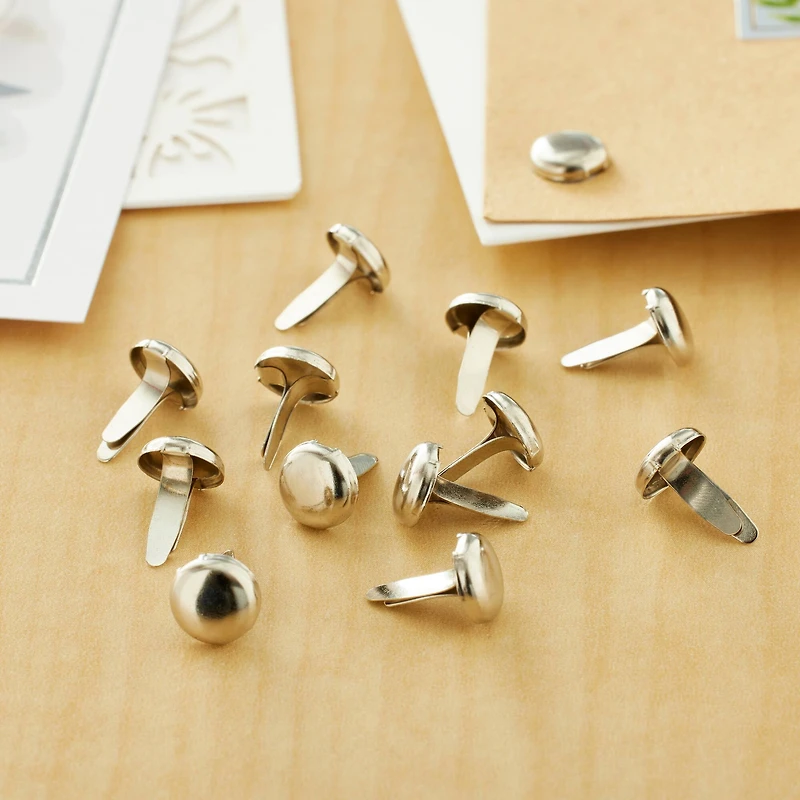 Silver Circular Brads by Recollections™