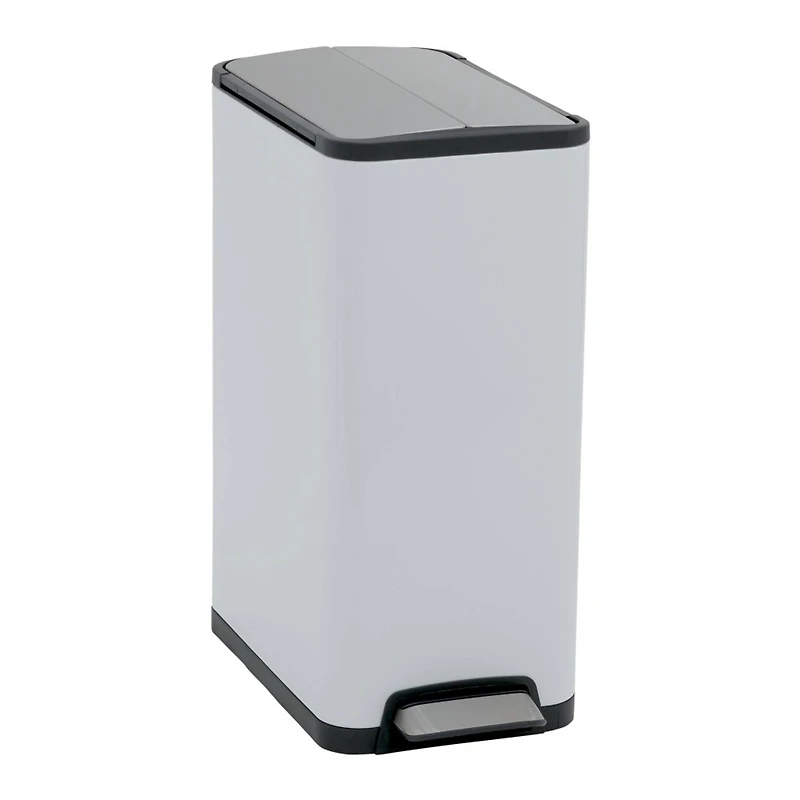 Household Essentials Rectangle Stainless Steel Trash Can