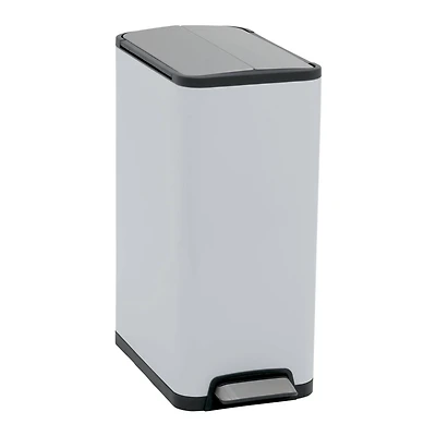Household Essentials Rectangle Stainless Steel Trash Can