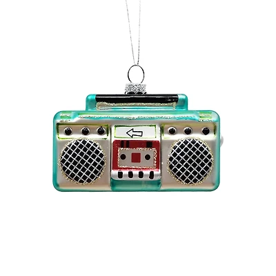 3.75" Boom Box Glass Ornament by Ashland®