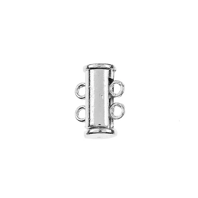 John Bead Silver Multi-Strand Tube Slide Clasps