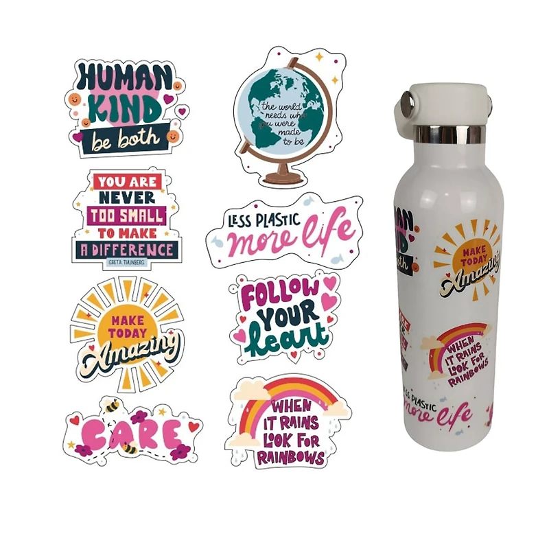 Kids Crafts Care Like Greta Water Bottle Sticker Decorating DIY Craft Kit