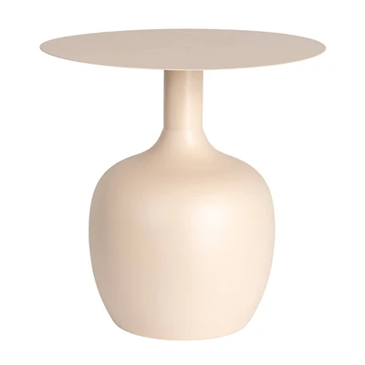 Hello Honey® Cream Chic Metal Round Side Table