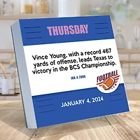 TF Publishing Sports Facts & Trivia Daily Desktop Calendar