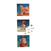 Christmas Animals Advent Calendar - 24 Jigsaw Puzzles: 24 x 50 Pcs