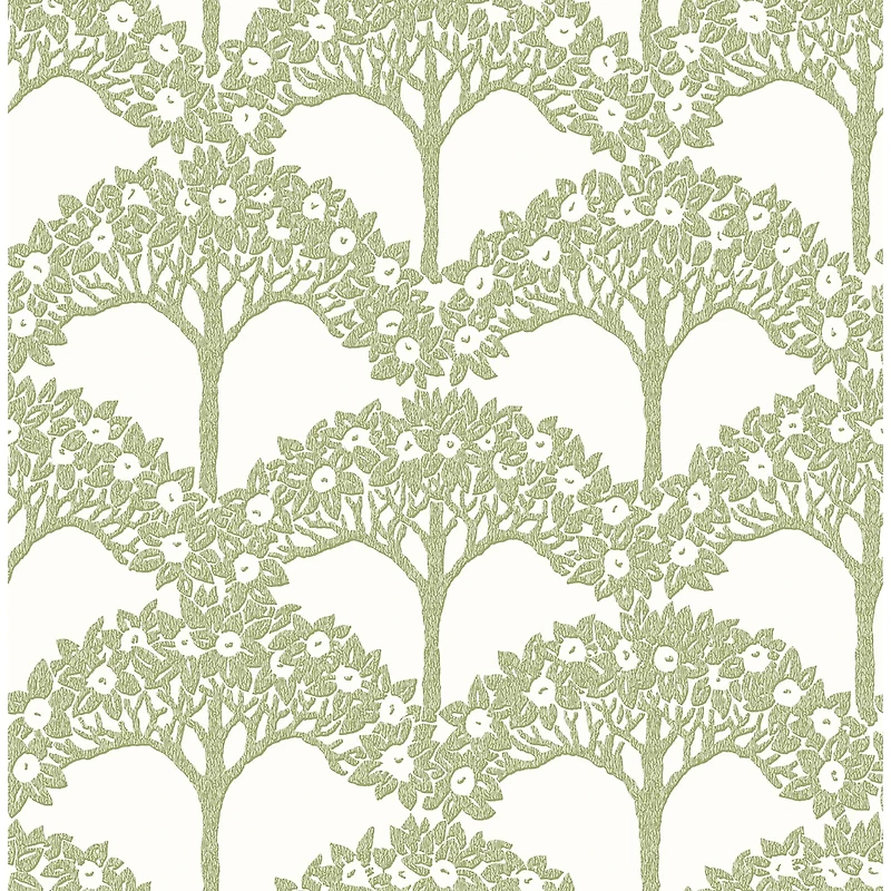 NuWallpaper Finley Green Peel & Stick Wallpaper