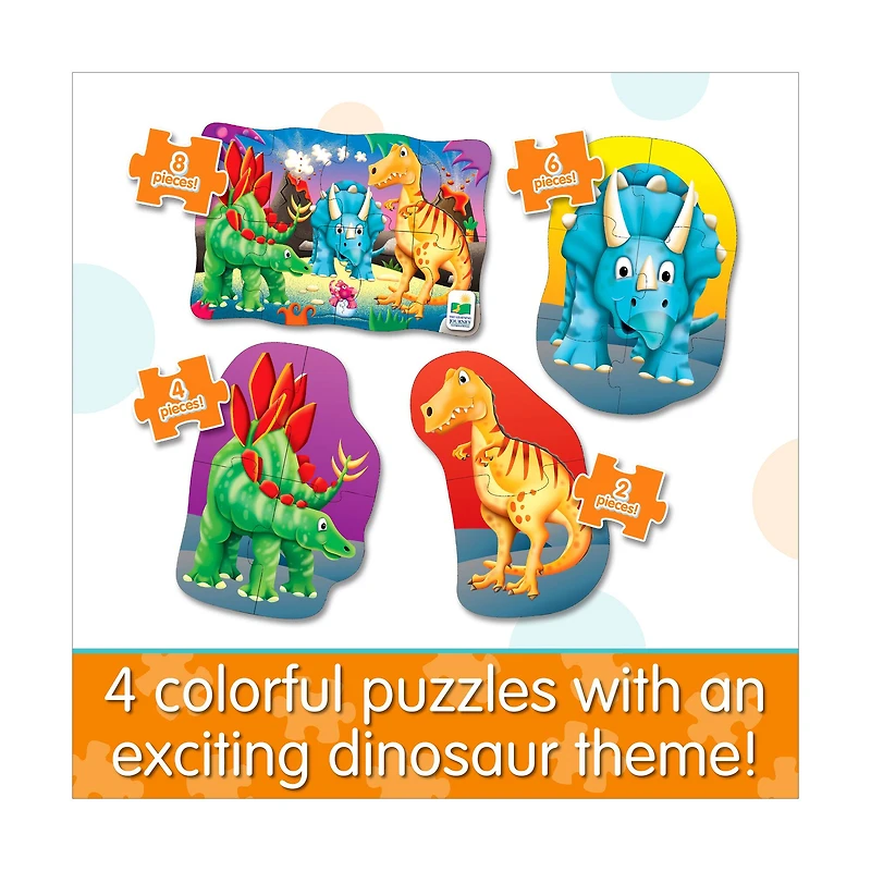 My First Puzzles - 4 In A Box - Dino: 20 Pcs