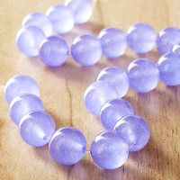 12 Pack:  Lavender Quartz Round Beads, 10mm by Bead Landing™