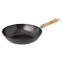 Joyce Chen 12" Carbon Steel Nonstick Stir Fry Pan with Birch Handle