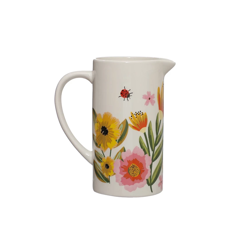 49oz. Floral Ceramic Pitcher by Ashland®