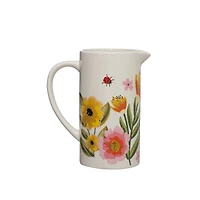 49oz. Floral Ceramic Pitcher by Ashland®