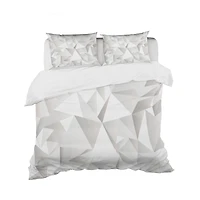 Designart 'White Crumpled Abstract' Scandinavian Bedding Set