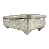 5.5" White Ceramic Jewelry Box Tabletop Décor by Ashland®