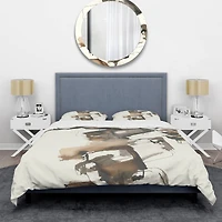 Designart 'Gold Glam Squares II' Glam Bedding Set