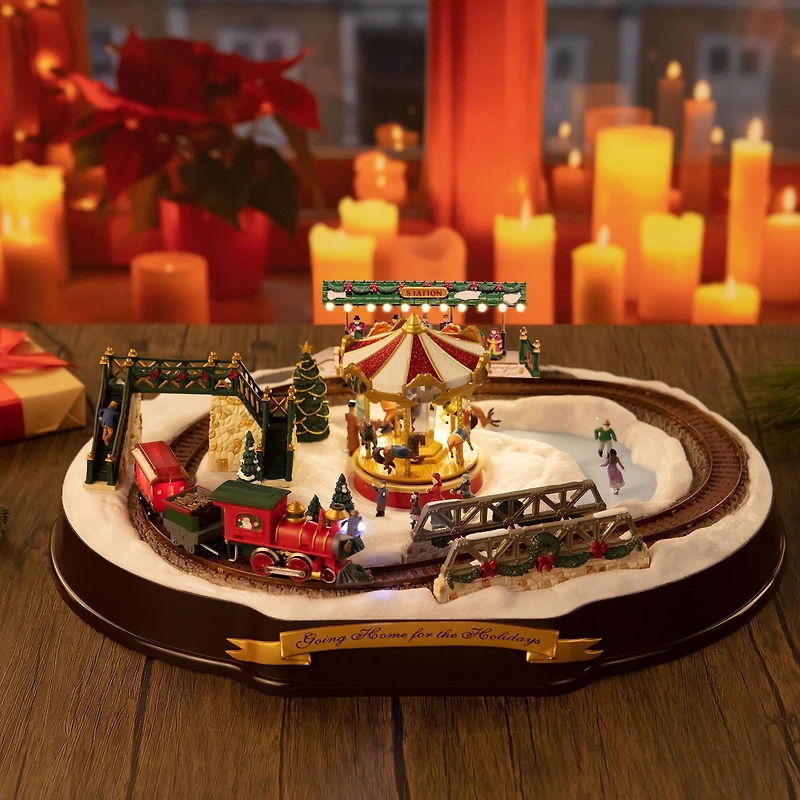 90th Anniversary Collection 20" Animated & Musical LED Going Home for The Holidays Accent