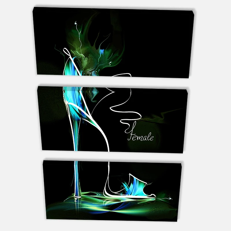 Designart - Green High Heel Show