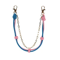 Blue Moon Studio™ Pink, Blue & Gold Chain Bag Charm