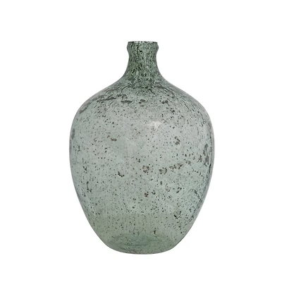 Hello Honey® 15" Green Recycled Glass Vase