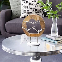 Silver Aluminum Contemporary Sculpture, Bird 13" x 10" x 3"