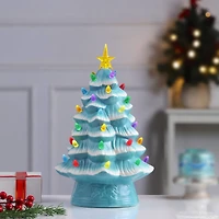 12" Light Blue Nostalgic Christmas Tree