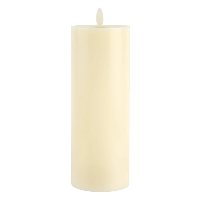 3" x 8" Moving Flame LED Wax Pillar Candle by Ashland