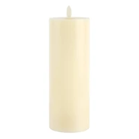 3" x 8" Moving Flame LED Wax Pillar Candle by Ashland