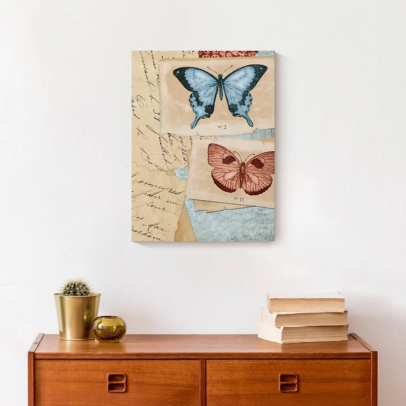 Butterfly Collage 12" x 16" Canvas Wall Art