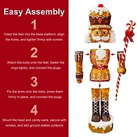 6ft. LED Outdoor Gingerbread Christmas Soldier