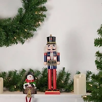 14" Wooden Nutcracker with Christmas Countdown Sign