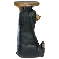Design Toscano 24" Black Forest Bear Pedestal Table
