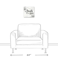 'Til Death Do Us Part Webs Canvas Wall Art