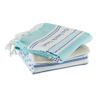 DII® Beach House Vibes Embellished Dishtowel Set