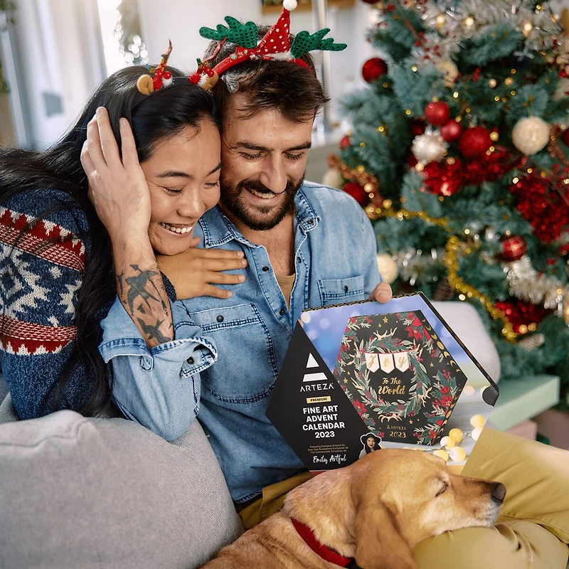Arteza® 12 Day Joy to the World Fine Art Christmas 2023 Advent Calendar