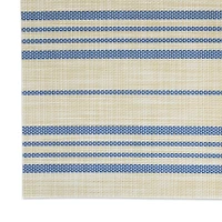 DII® French Blue Striped Farmhouse Woven Placemat Set, 6ct.
