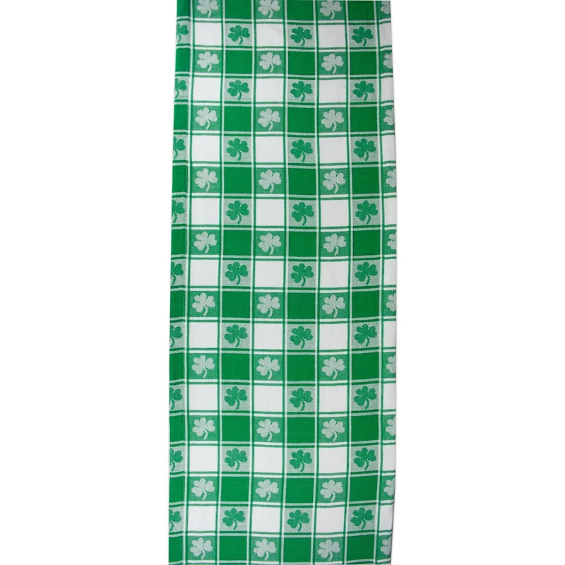 DII® 72" Shamrock Woven Check Table Runner