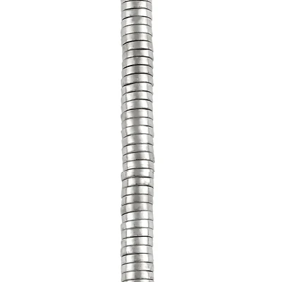 12 Pack: Rhodium Large Hole Metal Disc Spacer Beads by Bead Landing™
