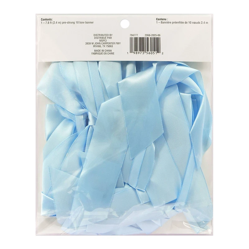 7.75ft. Blue Bow Banner by Celebrate It™