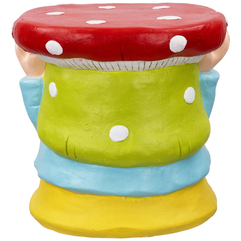12.25" Gnome Mushroom Outdoor Garden Plant Stand