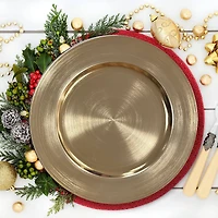 8 Packs: 6 ct. (48 total) 13" Gold Chargers by Celebrate It™