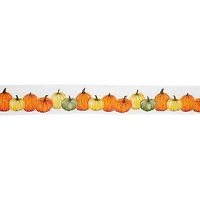 1.5" x 10yd. Pumpkin Fall Faux Linen Wired Ribbon by Celebrate It®