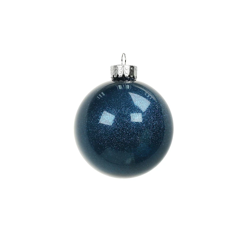 4 Pack 3.1" Glitter Glass Ball Ornaments by Ashland
