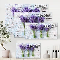 Designart - Fresh Lavender On Wood