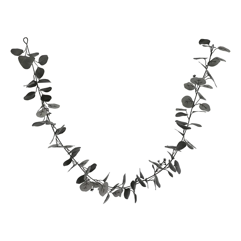 5ft. Black Eucalyptus Coiled Garland by Ashland®