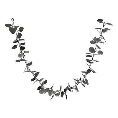 5ft. Black Eucalyptus Coiled Garland by Ashland®