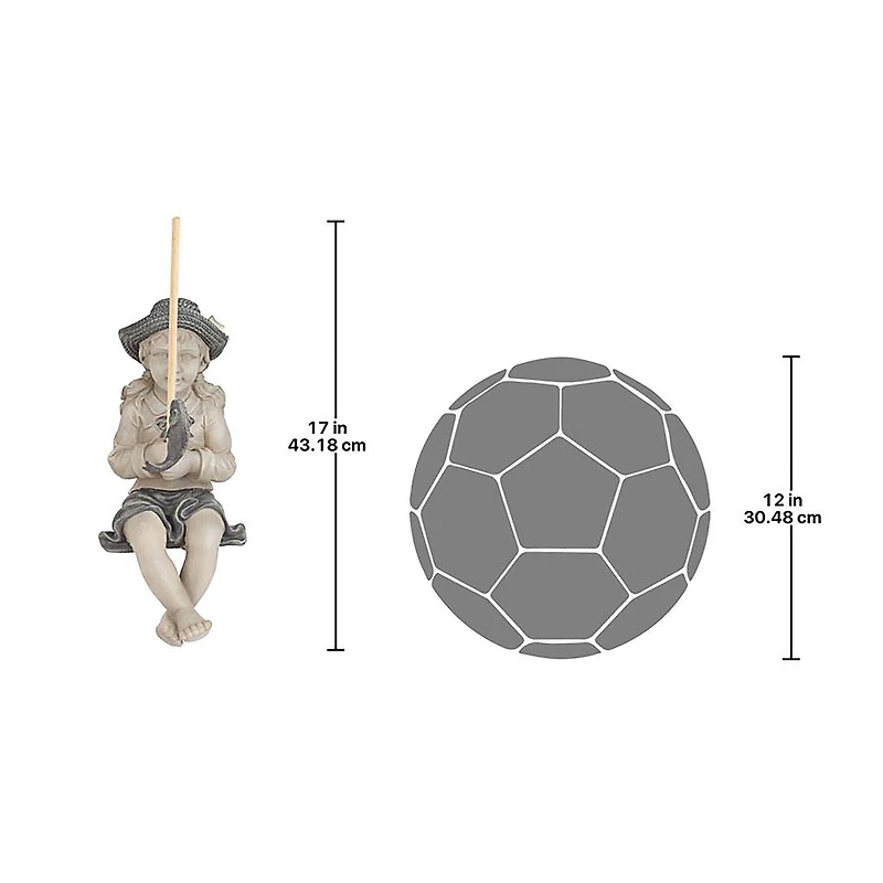 Design Toscano 17" Nellie's Big Catch Fisherwoman Statue