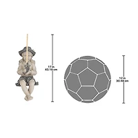 Design Toscano 17" Nellie's Big Catch Fisherwoman Statue